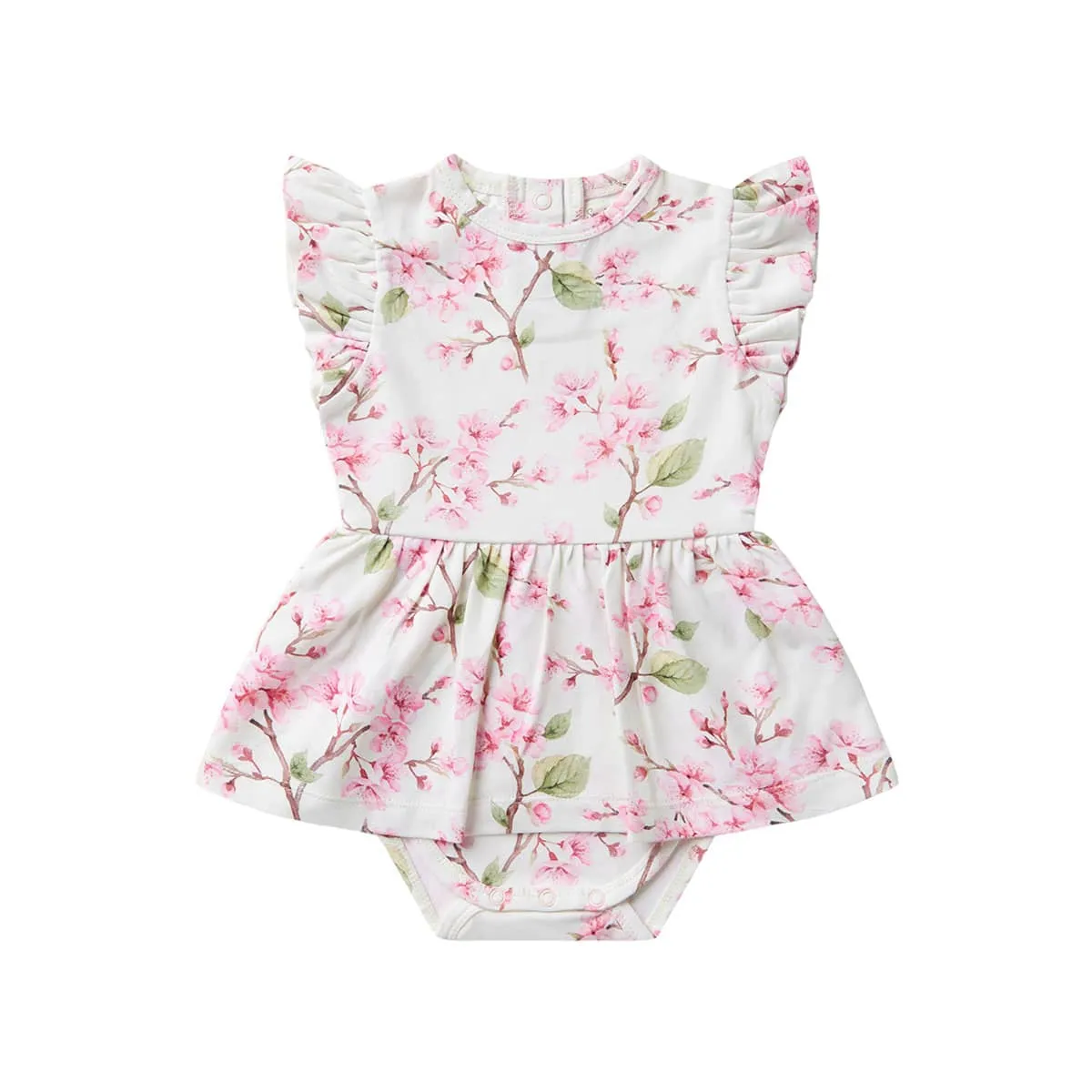 Snuggle Hunny Dress - Cherry Blossom Organic