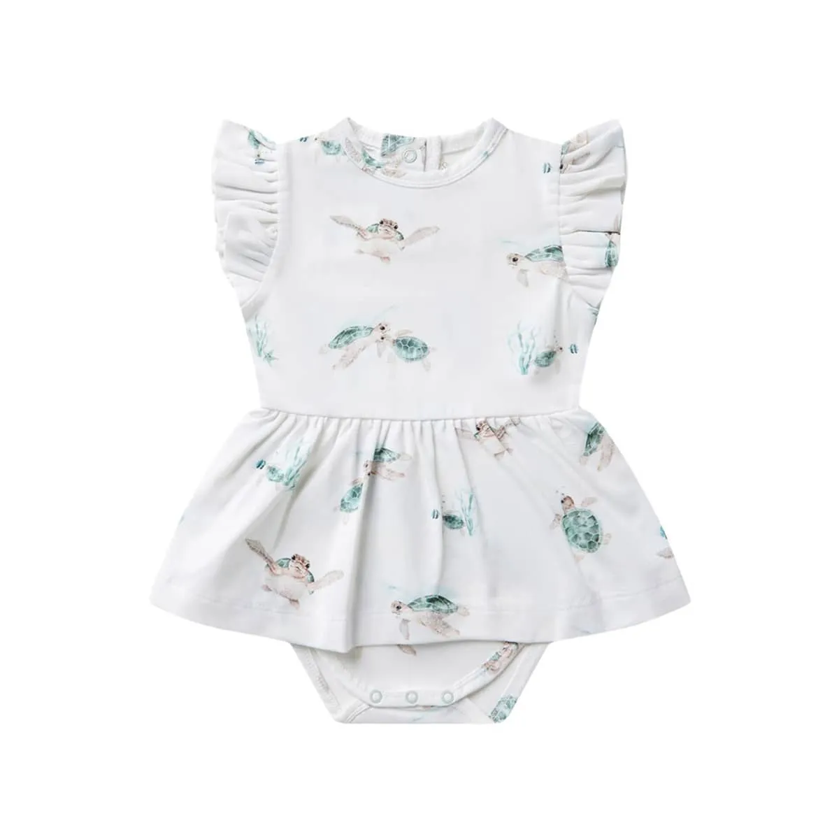 Snuggle Hunny Dress - Turtle Organic