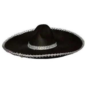 Sombrero Black With Metallic Trim | 1 ct