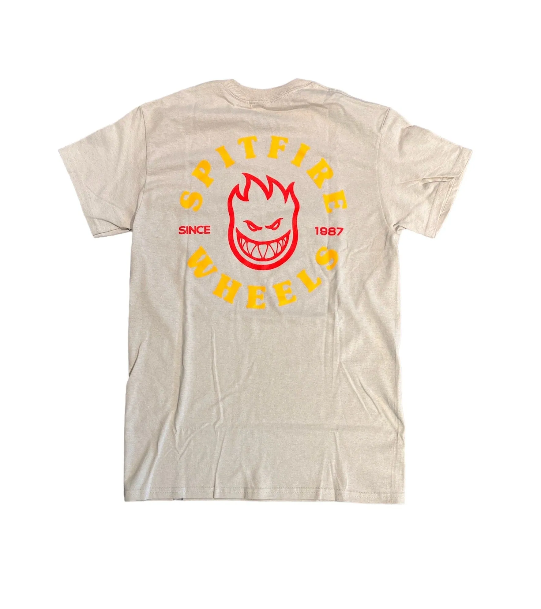 Spitfire Bighead Classic Pocket Tee - Sand Gold