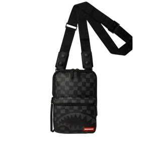 Sprayground Hangover Drip Check Sling - Black / Grey