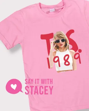 TAYLOR SWIFT Tee | Dark Pink Adult & Youth