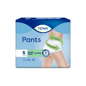 Tena Super Incontinence Pants Small x 12 x 4 Packs