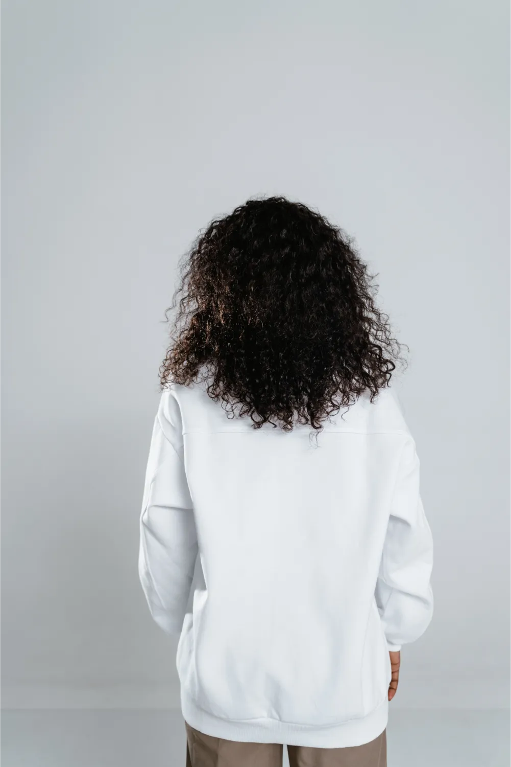 White Soft Touch Long-sleeve Sweater