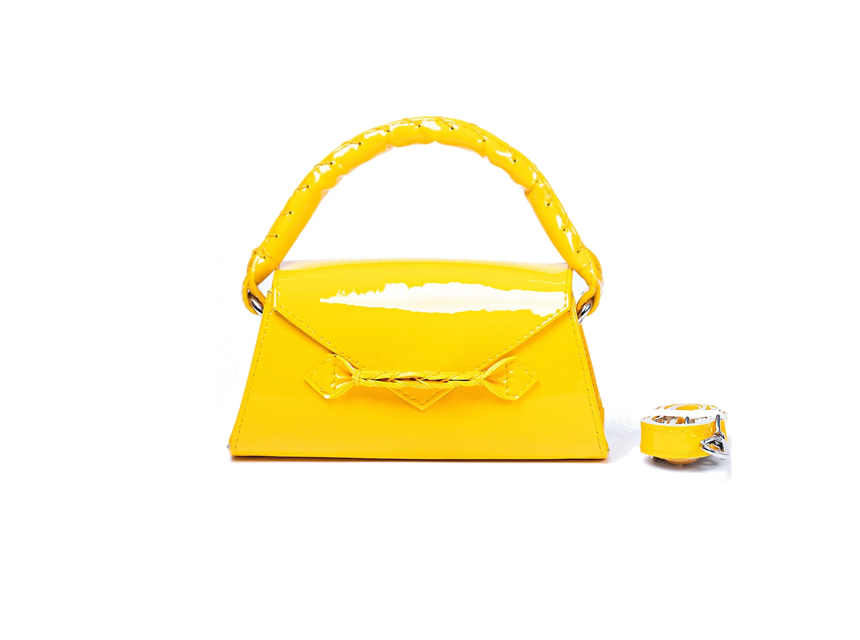 YELLOW PATENT ESE PLUS TOP HANDLE